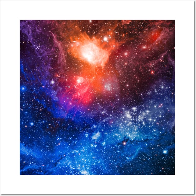 Nebula Space and Stars Wall Art by PowderShot